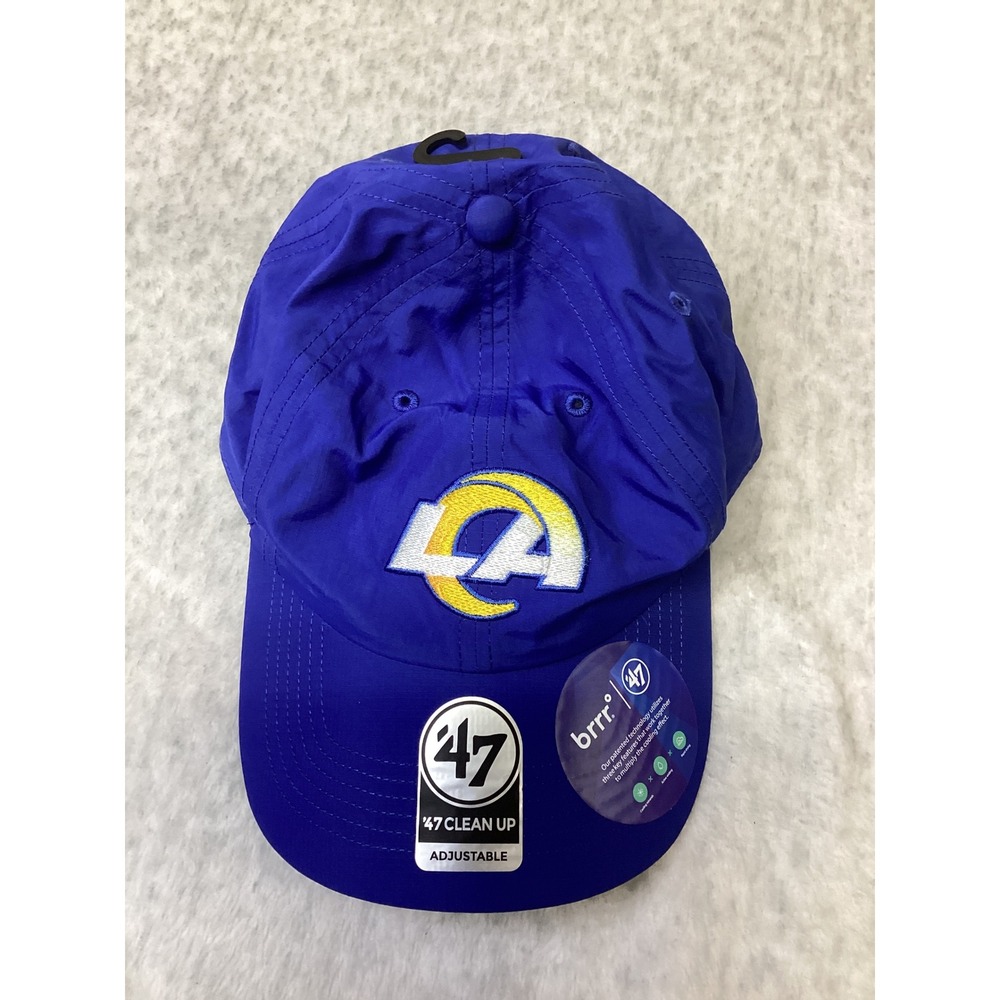 Los Angeles Rams 47 Brand Clean Up Royal Blue Brrr Cooling Adjustable Hat OSFA